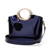 Bolsa 2023 nova moda all-match boutique couro brilhante cor sólida estilo coreano feminina casual transversal ombro Bolsa feminina moda
