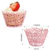 Patrón Europeo Corte Láser Vaso para Pastel Embalaje para Hornear Borde DIY Pastel Muffin Vaso