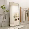 Espejo de Cuerpo Entero para el Hogar, Adecuado para Habitaciones de Niñas, Espejo Grande de Estilo Ins de Moda para Colgar en la Pared, Espejo de Vestir