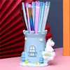 Nuevo Adorno de Escritorio Personalizado: Lámpara Portalápices de Buda Brillante Creativa y de Moda, Decoración de Almacenamiento Regalo