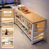 Estante de almacenamiento para cocina, multifuncional, de pie, mesa multicapa, tabla de cortar, banco de trabajo, estante de almacenamiento para microondas y utensilios de cocina, armario lateral