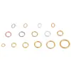 Anillos Abiertos de Color Duradero Chapados en Oro de 18 Quilates Cobre Puro Accesorios para Joyería DIY Materiales de Anillo de Conexión al por Mayor Anillos Abiertos Anillos Cerrados