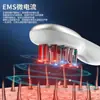 Aplicador Elétrico para Couro Cabeludo para Sérum de Crescimento Capilar e Essência para Cuidados com os Cabelos, com Pente Massageador de Microcorrente de Luz Azul e Vermelha