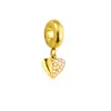 Cuentas Estilo Sartén de Acero Inoxidable Europeo y Americano Electroplateadas al Vacío Oro de 18K Colgante para Pulsera DIY Animales Cuentas con Agujero Grande Colgante