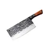Juego de Cuchillos con Patrón de Martillo Forjado Yangjiang para Uso en Cocina Doméstica, Cuchillo Afilado de Acero Inoxidable, Cuchillo para Rebanar, Juego de Tres Piezas