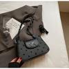 Bolso de Mujer Estilo Coreano Bolso Baguette con Lazo para Niña Nuevo Bolso Casual con Textura Moda Casual Hombro Cruzado