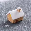 Micro-Paisaje Caricatura Creativo Feliz Iglú Adornos DIY Decoración Escena de Nieve Accesorios Escritorio Resina Pequeños Adornos