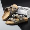 Novos sapatos casuais para homens e mulheres de verão, sandálias de dedo, sola grossa, sapatos de praia, chinelos da moda, sola de cortiça, sapatos para casa