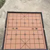 Venta Caliente Caja de Ajedrez Chino Bordada Negra de Cuero Tablero Plegable de PU Estuche de Cuero Retro de Alta Calidad