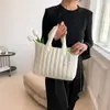 Bolso de Mujer 2026 Nuevo Modelo Gran Capacidad Simple de Nicho Bolso de Mano Bolso de Hombro de Algodón para Mujer Bolso Tote Bordado de Moda