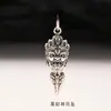Pingente de Colar em Prata 925 Banhada Retro Wuan Fanxiao Daikokuten Vajra Pestle Pingente Unissex Retro Pestle Subjugador de Demônios