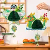 Decoraciones Creativas para el Festival del Bote del Dragón: Colgantes de Panal 3D DIY, Colgantes de Barco Dragón, Adornos Colgantes para Atmósfera Festiva de Supermercado, Tarjetas