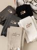 Leggings de Felpa para Niñas al por Mayor Otoño e Invierno con Bordes Fruncidos, Leggings Gruesos con Estilo para Abrigo Infantil, Pantalones Largos para Niñas Pequeñas