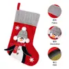 Calcetines Navideños Nuevos Transfronterizos Grises Calcetines de Pingüino Navideño Tridimensionales Decoración Calcetines Decorativos Navideños para Niños Bolsa de Regalo