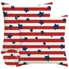 Amazon Más Vendido Serie Impermeable Día de la Independencia Funda de Almohada con Patrón Impreso Cubierta de Cojín de Sofá Transfronteriza Soporte Personalización