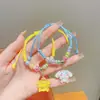 Pulseira Kuromi Infantil Sanrio Meninas Doce Fofa Desenho Animado Feita à Mão Corda de Mão Pequeno Presente Acessórios Delicados