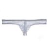Junyou Cueca Masculina Transparente em Seda Gelo Cintura Baixa Fio Dental Fino e Sexy Bolsa Airbag Sexy Verão Moda Cueca Masculina