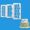 Juego de 3 piezas de molde para pastel de caramelo multiestilo cuadrado diamante triángulo cortador de plástico herramientas para hornear