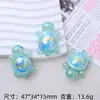 Nuevos Accesorios para Pendientes de Resina DIY de Tortuga Galvanizada que Brillan en la Oscuridad Caja Ciega Bolsa Ciega