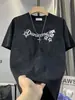 Nueva Camiseta de Manga Corta para Hombre de Verano, Cuello Redondo, Camiseta Sencilla Estampada, Holgada, Moderna, Versátil, Top Casual