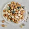 Cuentas Sueltas de Raíz de Bodhi con Patrón de Flores Rosas, Calabazas Pequeñas Talladas, Cuentas Semi-Terminadas, Accesorios para Joyería DIY, Cuentas de Oración Budista al por Mayor