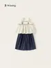 Youbao Huzhou Zhili Ropa Infantil Verano Niñas Estilo Artístico Top Sin Mangas Color Sólido Pantalones de Pierna Ancha Conjunto Infantil