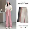 Pantalones rectos Oumianrong Yamamoto para mujer, nuevos pantalones casuales con cordón de otoño 2026, agradables al tacto, holgados, versátiles pantalones de pierna ancha para mujer