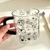 Taza Transparente Sencilla para Enjuague Bucal Estilo Ins para el Hogar Taza para Cepillo de Dientes de Pareja Taza para Dientes de Dormitorio de Estudiante Taza para Lavar Taza de Agua