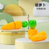 Venta al por mayor del fabricante Juguetes de corte para niños Casa de juegos para niñas Juego de corte de frutas y verduras pelables en paquete múltiple