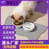 Fabricantes em estoque antiderrapante à prova de vazamento fácil de limpar tigela de cabeça de gato tigela de arroz jogo americano de silicone de grau alimentício jogo americano para animais de estimação