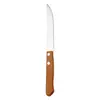Cubiertos Western de Acero Inoxidable Hotel Restaurante Regaliz Mango de Madera Cuchillo para Bistec Tenedor Cuchara Juego de Tres Piezas Venta Directa del Fabricante