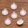 Variedad de Accesorios para Joyería DIY de Aleación Plata Brillante, Colgantes de Ladrillo con Goteo de Aceite, Gato, Conejo, Estrella, Medusa, Flor