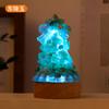 Grava de Cristal Natural Gotas de Pegamento Adornos para Árbol de Navidad Decoración de Atmósfera Navideña Transfronteriza Artesanías Adornos Venta al por Mayor
