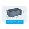 Caja de plástico gris estándar europeo para la UE, caja de rotación con tapa, cortina antipolvo, caja de logística industrial para piezas de automóvil, caja de plástico con revestimiento personalizado