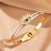 E-commerce transfronterizo AliExpress Amazon pulsera de ojo de demonio chapada al vacío de acero inoxidable de acero de titanio de gran venta
