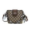 Bolso de Mano para Mujer Transfronterizo Nueva Moda Estampado con Letras Bolso Cubo Textura de Alta Gama Retro Bolso de Hombro Cruzado