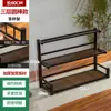 Prateleira de Armazenamento para Xícaras de Chá de Mesa, Pequena Prateleira de Exibição, Suporte para Exibição de Bule de Argila Roxa Estilo Chinês, Não é Madeira Sólida, Suporte para Exibição de Conjunto de Chá
