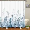 Cortina de Ducha para Baño Amazon Morado Floral Estampado Digital Poliéster Impermeable Serie de Flores Directo del Fabricante