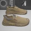 Novidade Outono 2026 Tênis Slip-On de Solado Macio Masculino Estilo "Dad Shoes" para Esporte, Calçados de Segurança para Trabalho, Sapatos Masculinos Resistentes à Sujeira para Obras