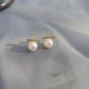 Pendientes de perlas estilo francés para mujer, elegantes pendientes retro estilo Hong Kong, europeos y americanos 2024, nuevos pendientes de moda, elegantes pendientes de Corea del Sur