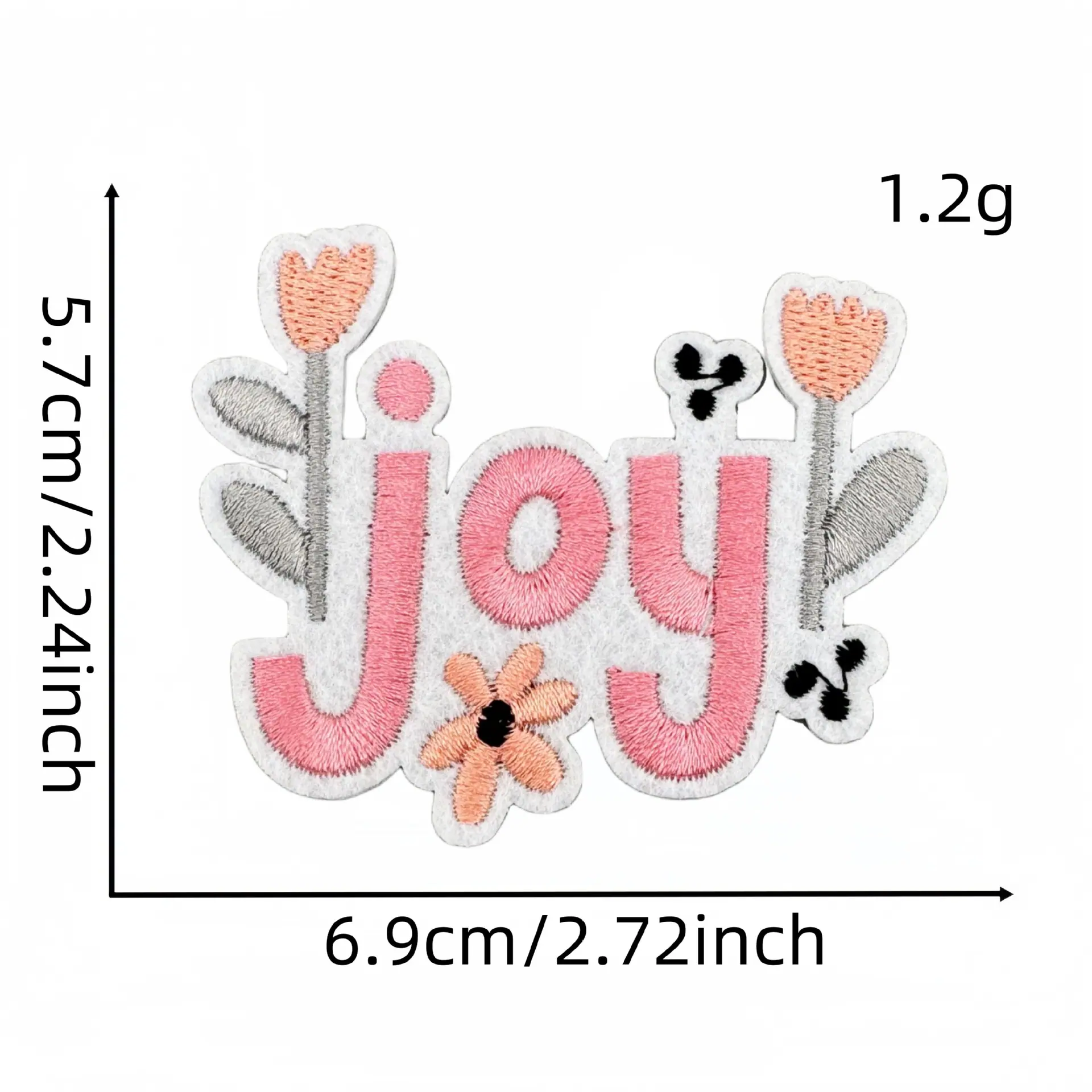 彩色字母布贴27#