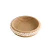 Cesta de Armazenamento Tecida com Fio de Algodão Feita à Mão, Cesta de Armazenamento de Lanches para Mesa de Sala de Estar, Cesta de Armazenamento Doméstica, Caixa de Armazenamento de Joias para Quarto