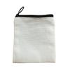 Bolsa de Almacenamiento para Auriculares Mini Color Blanco Puro con Logo Imprimible DIY para Manualidades, Portallaves, Monedas, Tarjetas, Cremallera, Bolsa para Almacenamiento de Cables de Datos