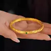 Nezha Dourado: o Filho Demônio Desce ao Mundo Pulseira Círculo Qiankun Unissex Latão Banhado a Ouro Pulseira Estilo Chinês