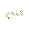Anillo de Alambre de Cobre Trenzado de Doble Hilo Relleno de Oro de 14K que Conserva el Color Anillo con Cuentas Envueltas a Mano Banda para Anillo de Accesorios DIY