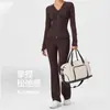 Nuevo Estilo 2026 Top de Yoga para Mujer, Chaqueta Deportiva con Cremallera Ajustada de Cuello en V, Ropa de Fitness de Manga Larga, Equipo Importado Yic