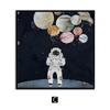 Astronauta Dibujo Animado Nórdico Creativo Pintura Decorativa para Sala de Estar Astronauta Estudio Espacio Niño Habitación Infantil Pintura Colgante Moderna