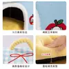 Casa para perros de grafeno que retiene el calor y calienta para perros pequeños y medianos, cama cerrada para gatos, accesorios para mascotas para otoño e invierno