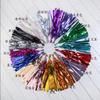 Amazon película de aluminio borla brillante cinta borla flor decoración de cumpleaños suministros para fiestas de boda borla de globo