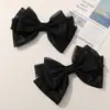 Encaje Elegante de Malla Tres Capas Lazo Grande Hecho a Mano DIY Pasador Accesorios para Ropa Bolsas